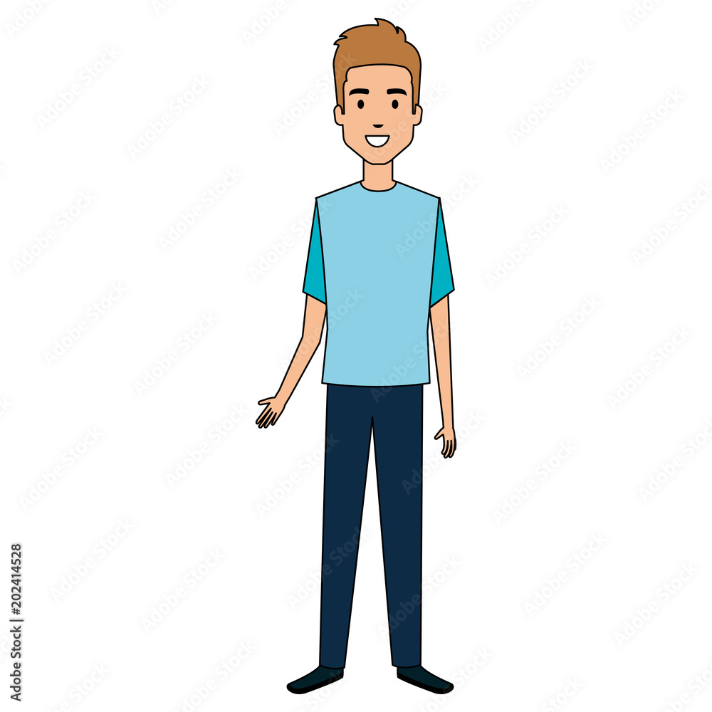 young man avatar character vector illustration design young man avatar character vector illustration design