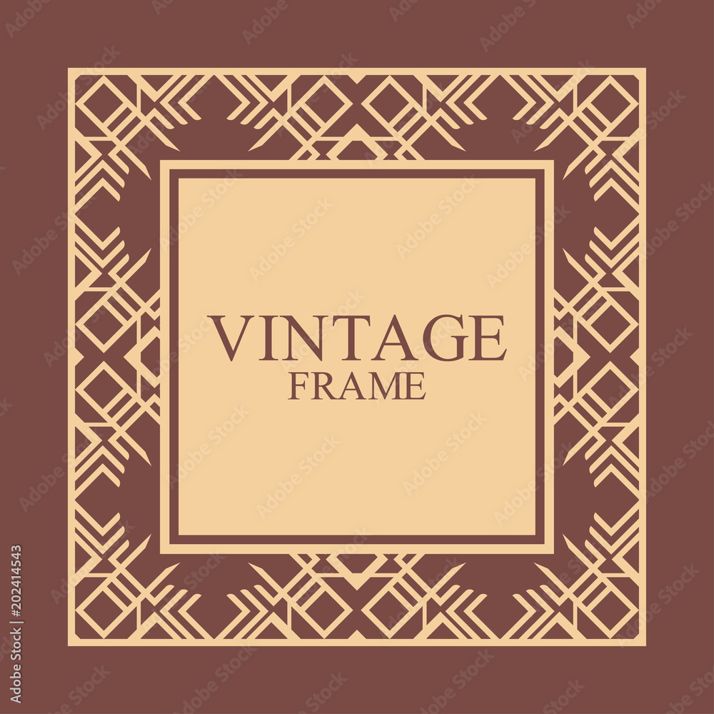 Art Deco frame border Art Deco frame border