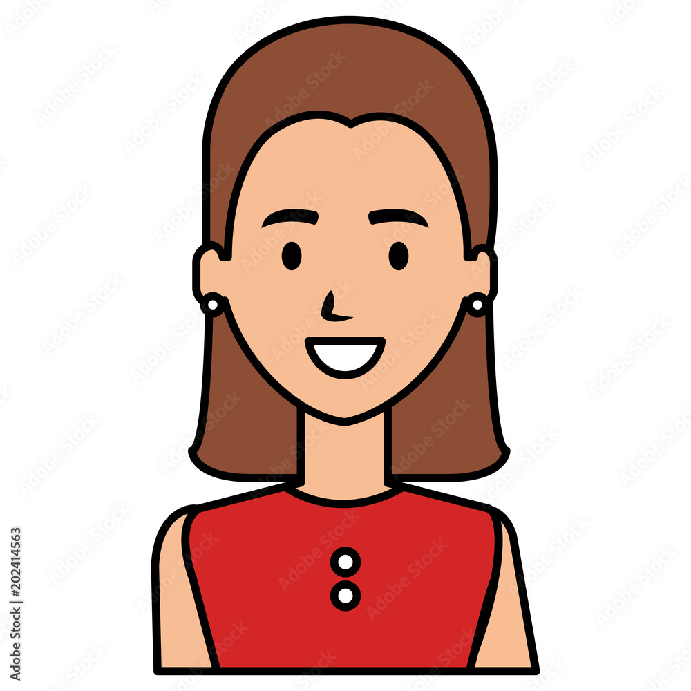 businesswoman avatar character icon vector illustration design