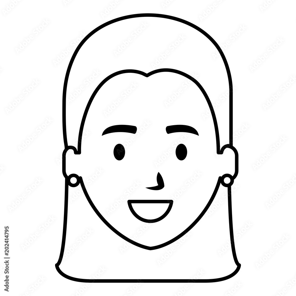 beautiful woman head avatar character vector illustration design beautiful woman head avatar character vector illustration design