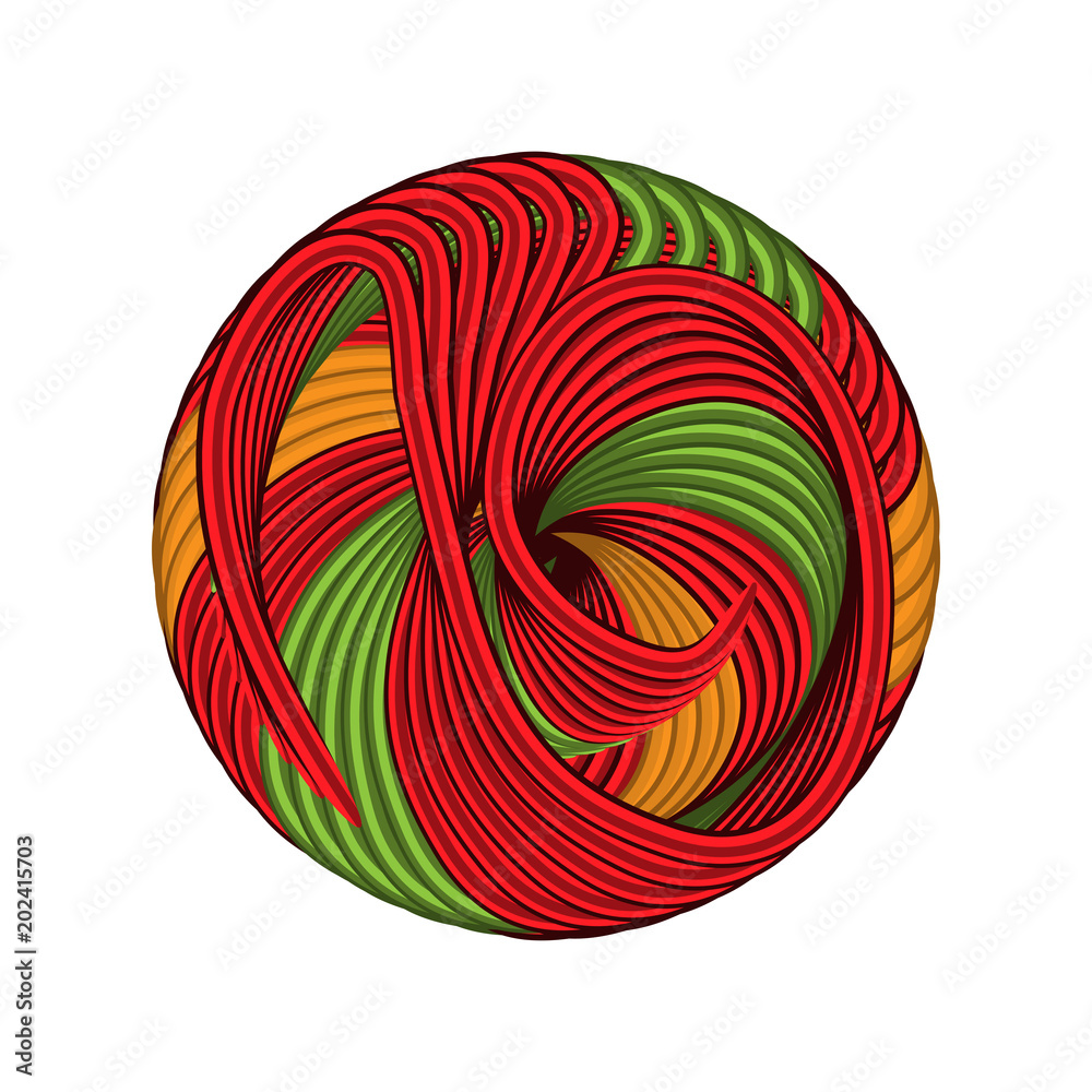 Colorful vortex Logo design. Logo Design Template
