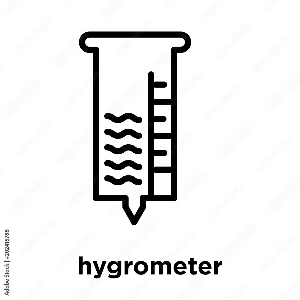 hygrometer icon isolated on white background
