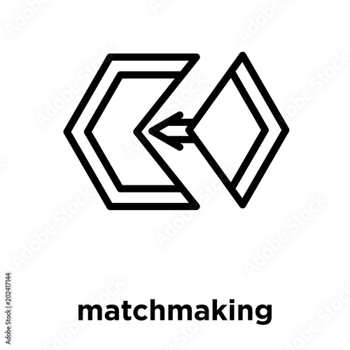 Wallpaper Mural matchmaking icon isolated on white background Torontodigital.ca