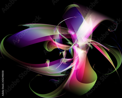 Abstract vector background composed of simple elements
