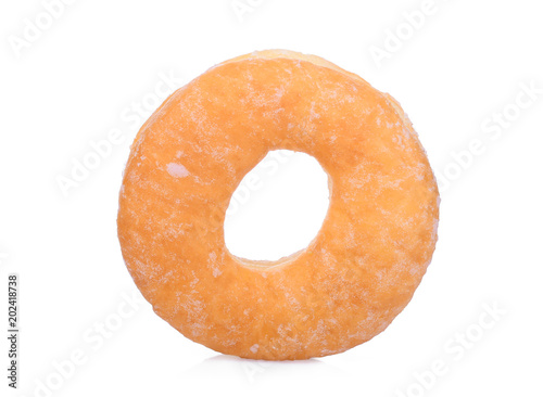 single donut isolated on white background