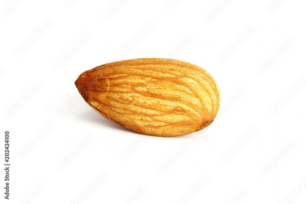 almond in white background