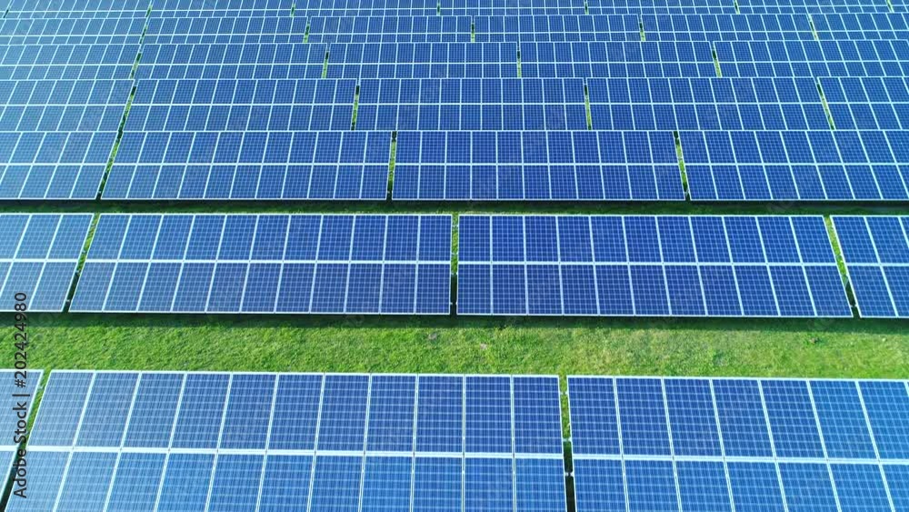 Solar energy farm. High angle view of solar panels on an energy farm. Solar energy farm. High angle view of solar panels on an energy farm.