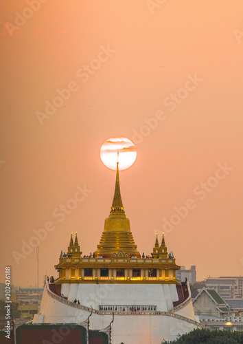 Close up , Temple of the Golden Mount Bangkok © Niyada
