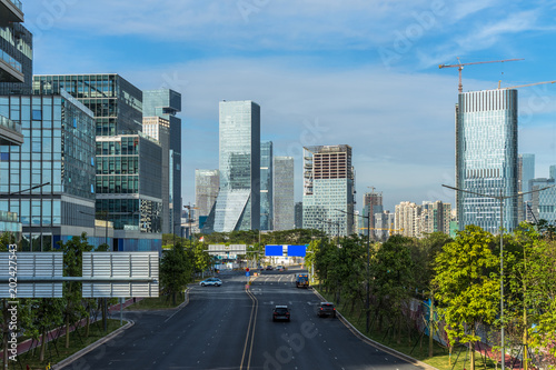 urban traffic street in city of China.