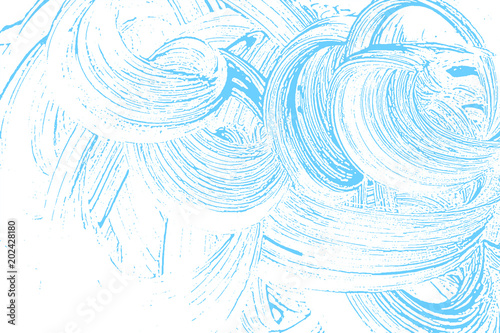 Natural soap texture. Appealing light blue foam trace background. Artistic gorgeous soap suds. Cleanliness, cleanness, purity concept. Vector illustration.