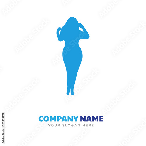 curvy girl company logo design