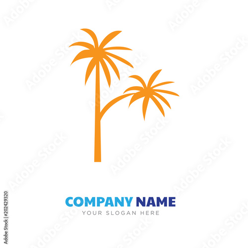 black palmetto tree company logo design