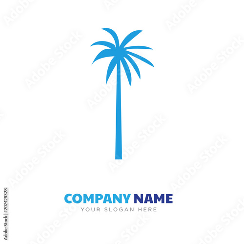 black palmetto tree company logo design