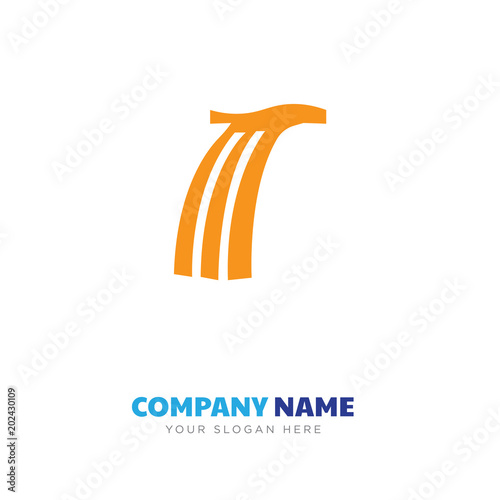 waterfall company logo design