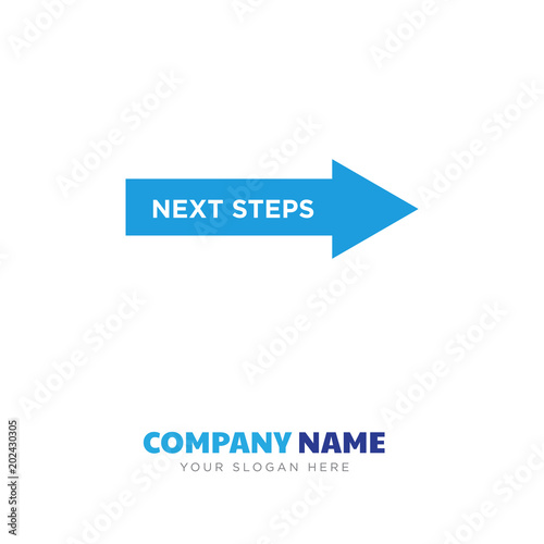 next steps company logo design