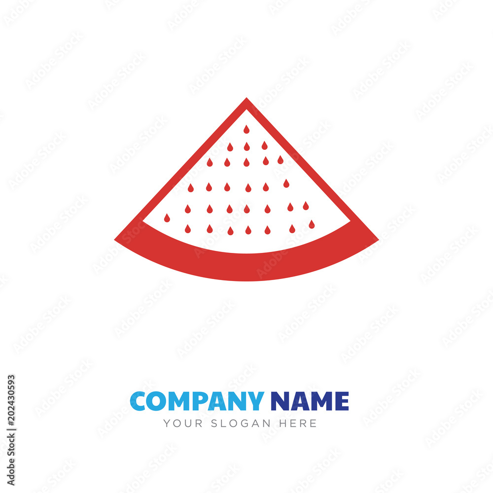 Fototapeta premium watermelon company logo design