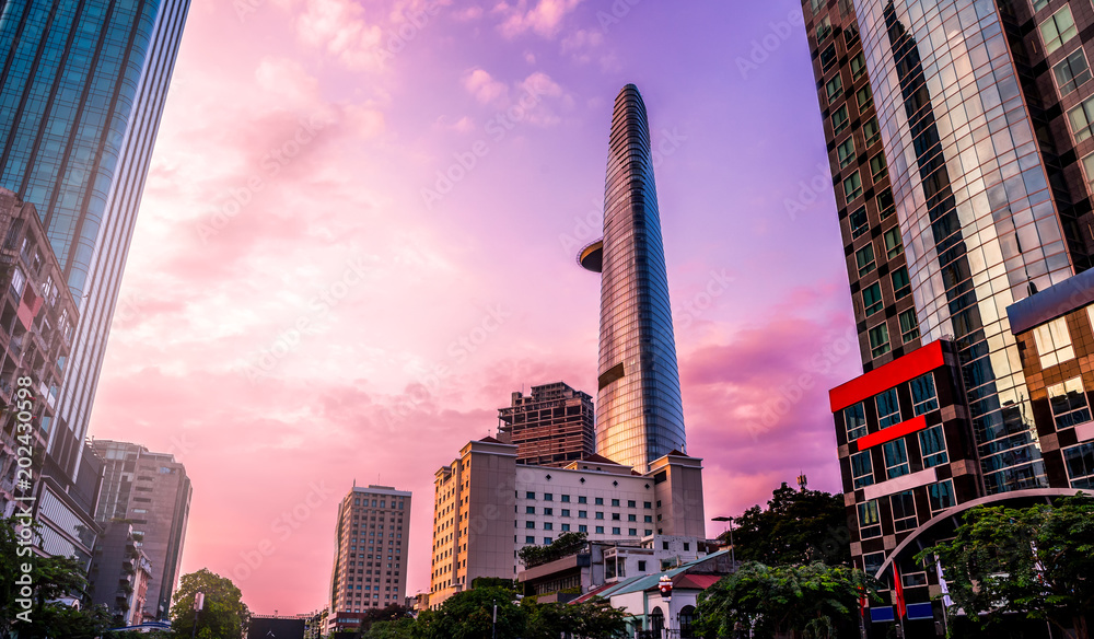 Αυτοκόλλητο Building in Ho Chi Minh City of Vietnam