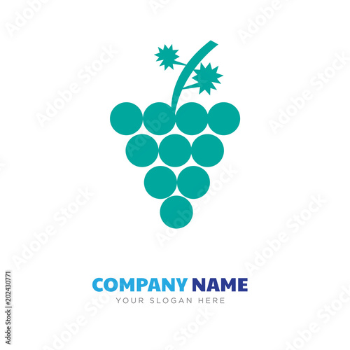 grape company logo design