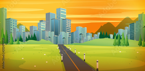 Road to Big City Golden Sky