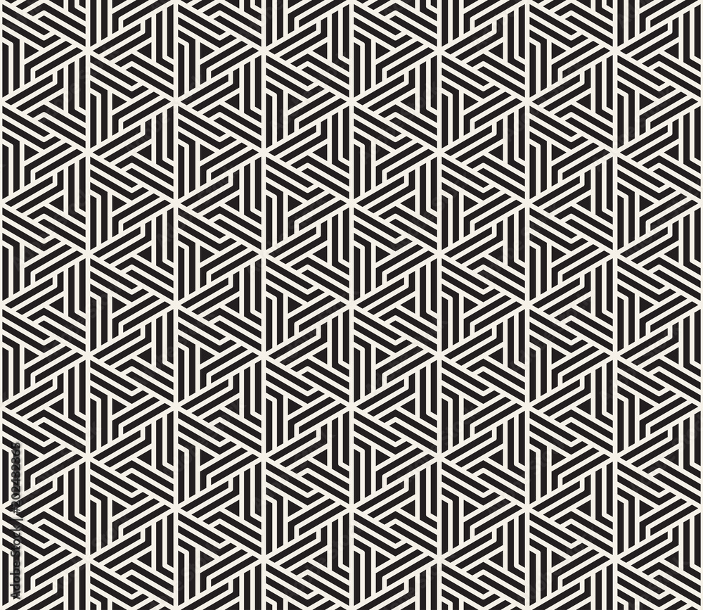 Vector seamless geometric pattern. Simple abstract lines lattice. Repeating elements stylish background Vector seamless geometric pattern. Simple abstract lines lattice. Repeating elements stylish background