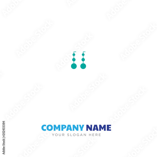 Dangling earrings company logo design