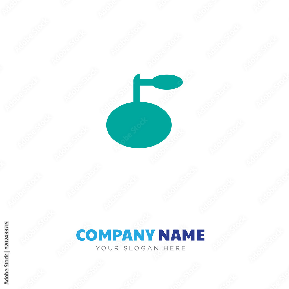 Perfume bottle with sprayer company logo design Perfume bottle with sprayer company logo design
