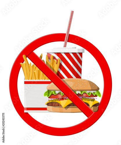 No fast food allowed.