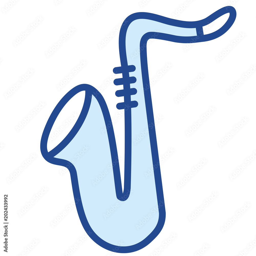 Saxofon Vector Icon Stock Vector | Adobe Stock