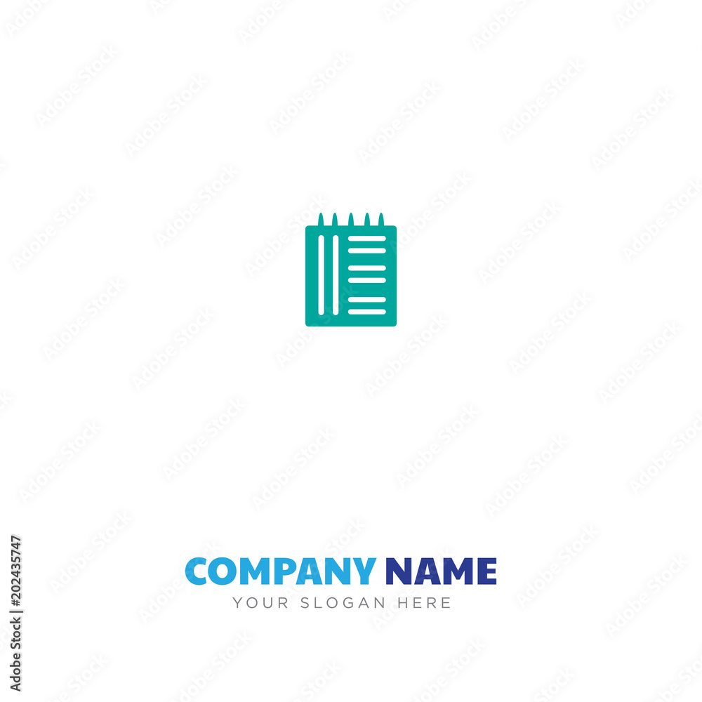 Notebook company logo design Notebook company logo design