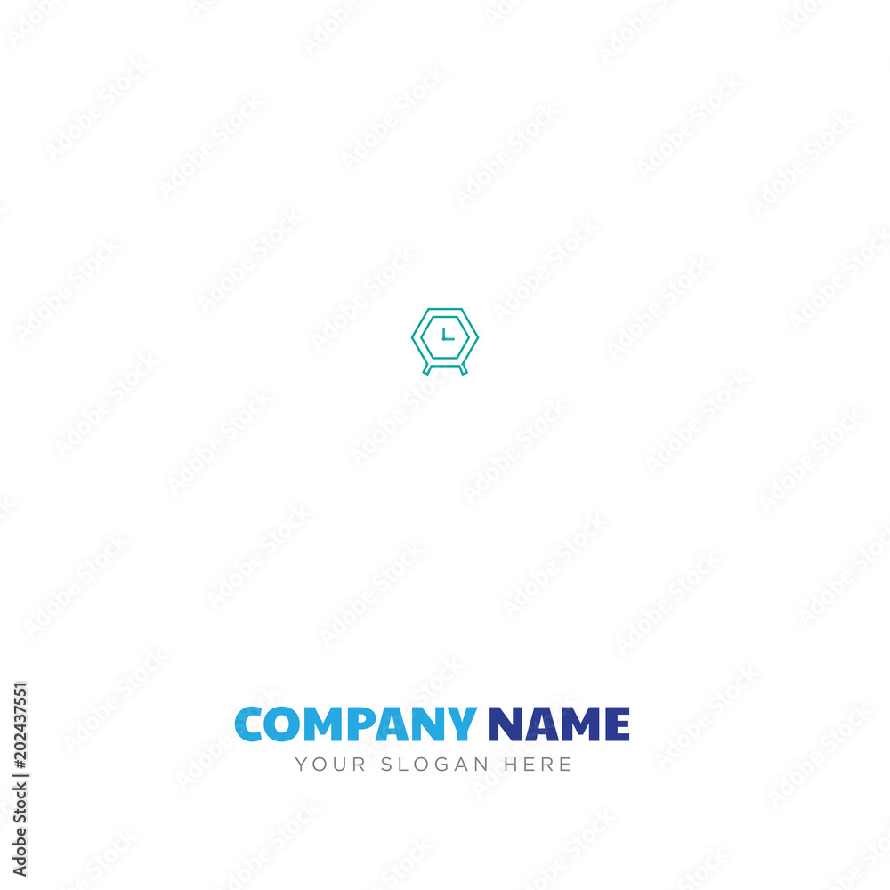 clock company logo design clock company logo design