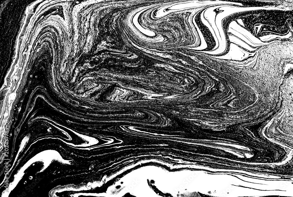 Obraz premium Marble abstract acrylic background. Nature black marbling artwork texture.