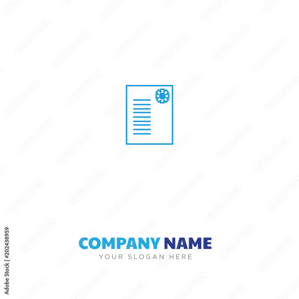 certificate company logo design