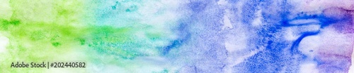 Banner of abstract painted colorful watercolor background