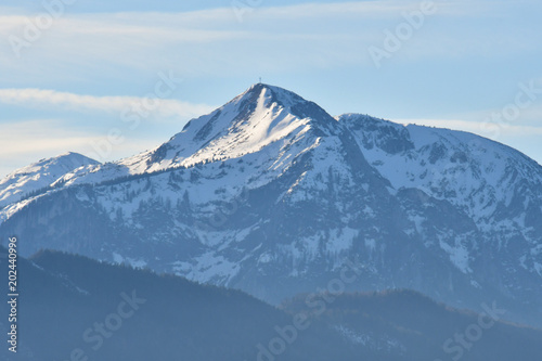 Berge Gebirge Winter Nebel