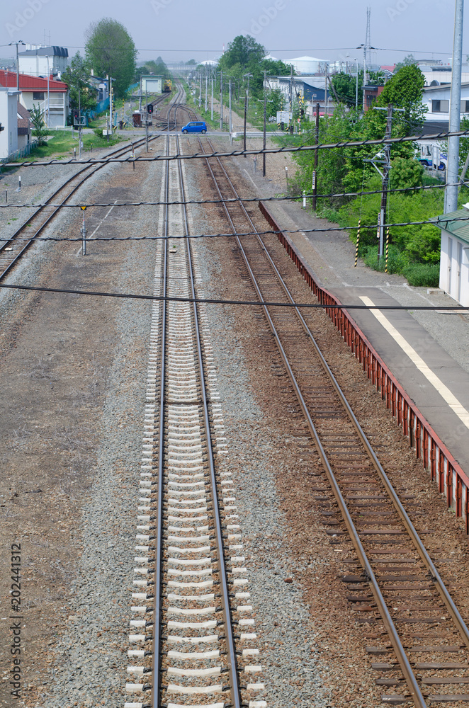 Fototapeta premium 線路の風景
