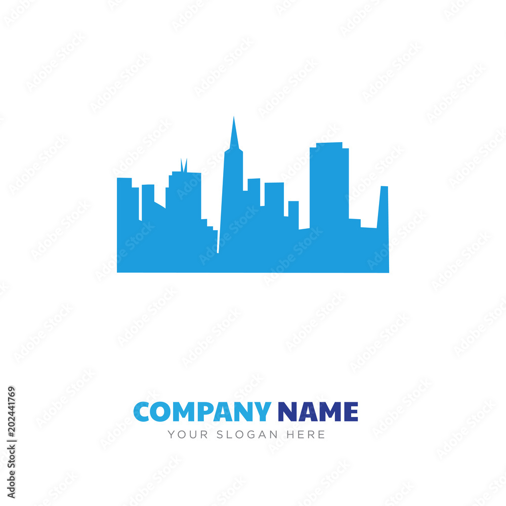 Fototapeta premium san francisco skyline company logo design