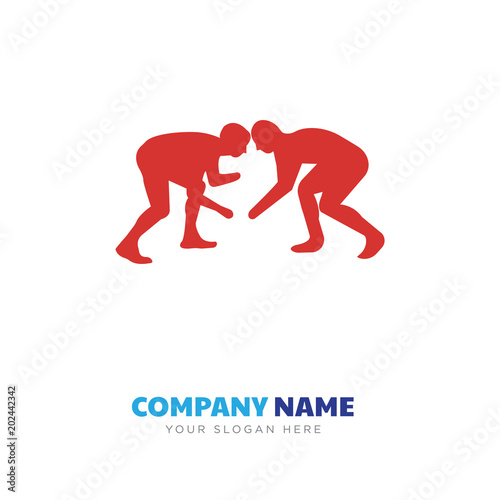 wrestling company logo design