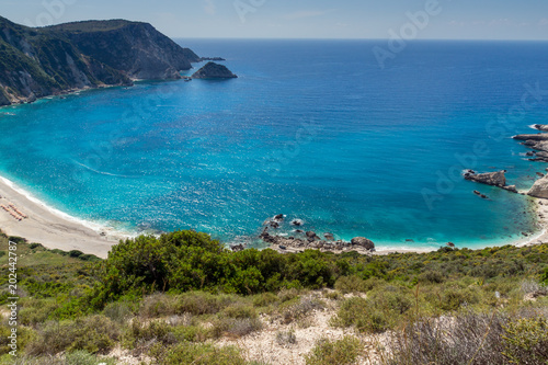 Amazing Panorama of Petani Beach, Kefalonia, Ionian Islands, Greece