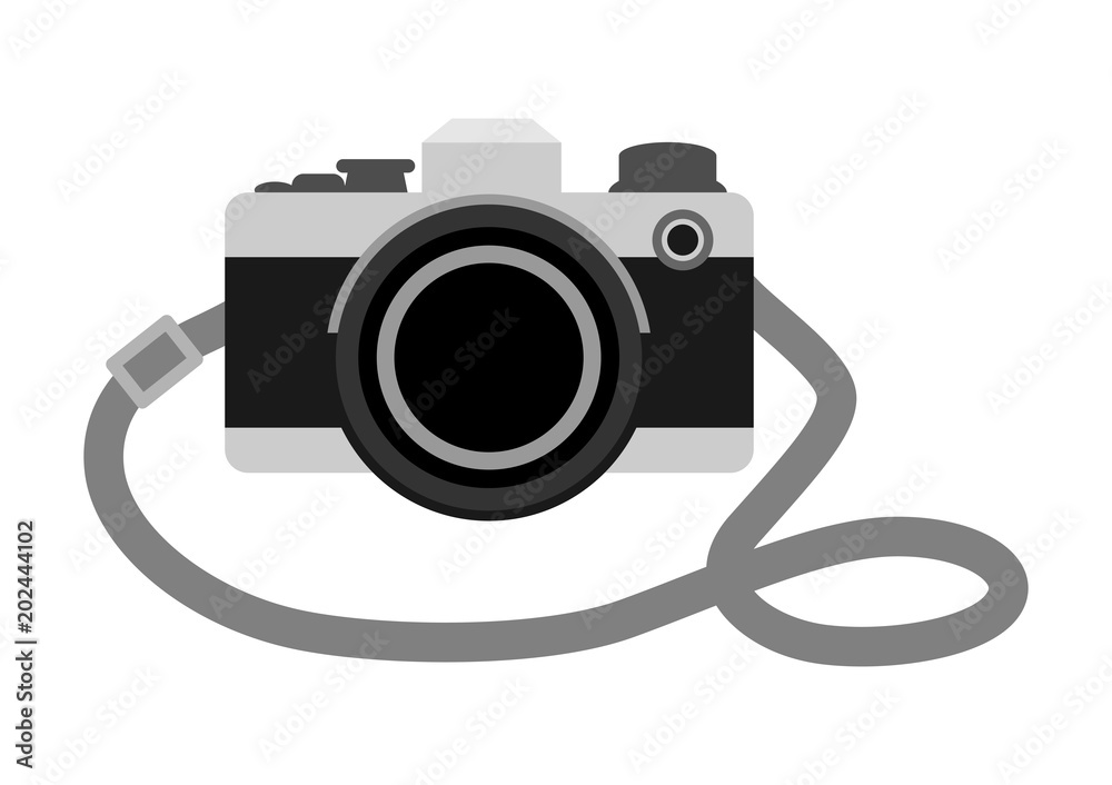 Camera vector icon Illustration