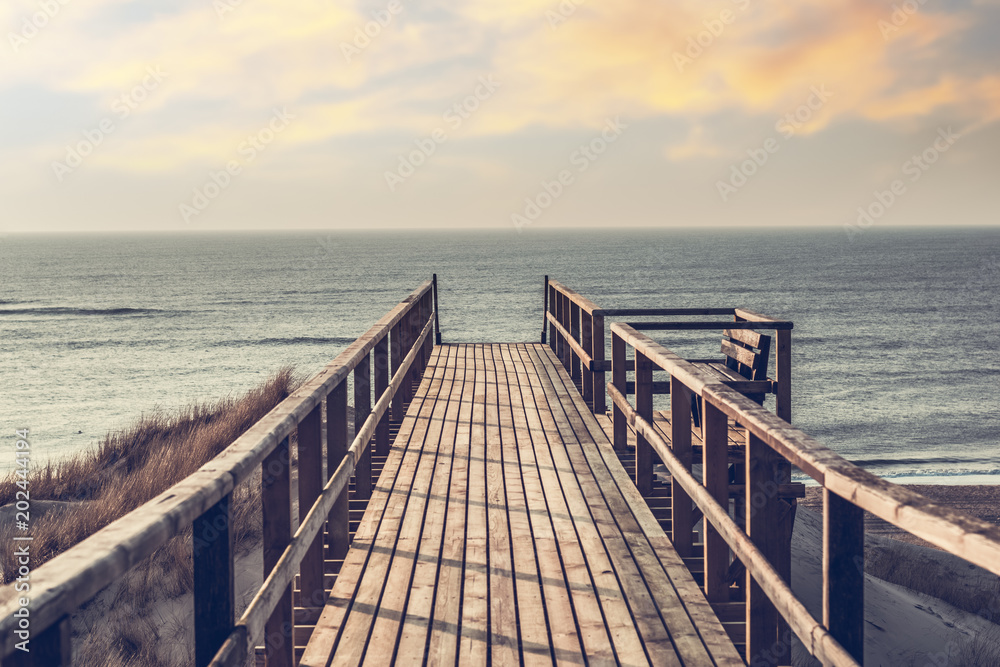 Strandaufgang am Meer