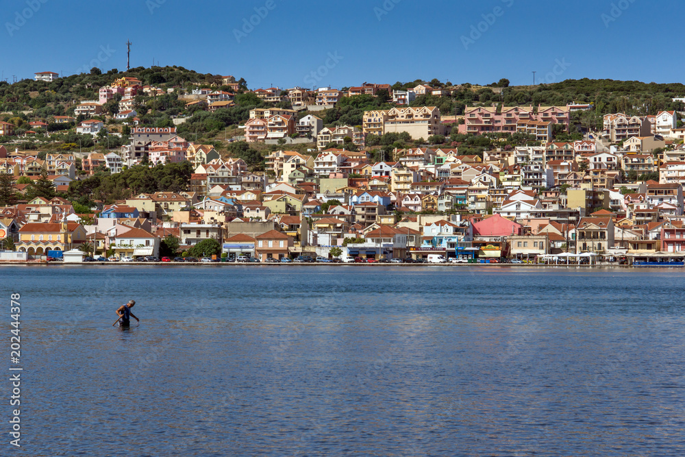 Panoramic view of Argostoli town, Kefalonia, Ionian islands, Greece Panoramic view of Argostoli town, Kefalonia, Ionian islands, Greece
