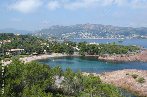 Bay of Agay, near to Cannes, french riviera, mediterranean coast