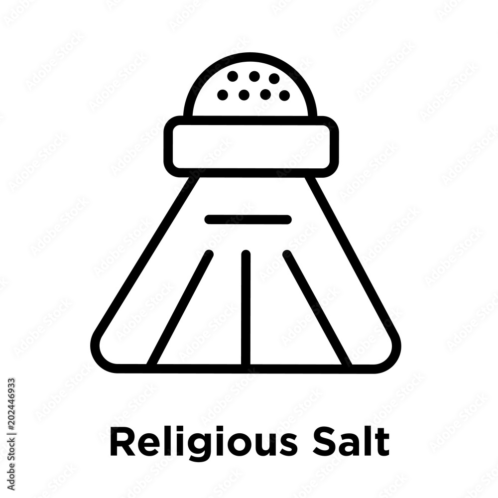 Religious Salt icon isolated on white background Religious Salt icon isolated on white background