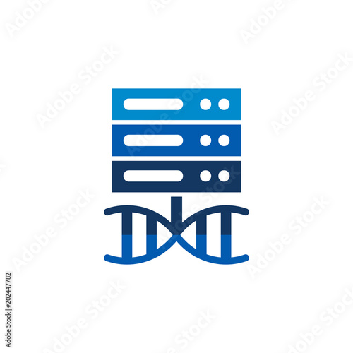 Dna Server Logo Icon Design