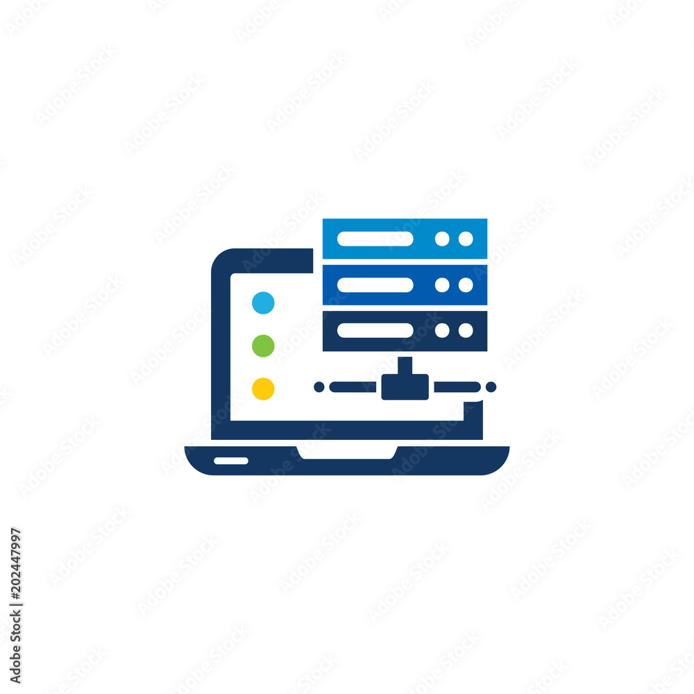 Laptop Server Logo Icon Design Laptop Server Logo Icon Design