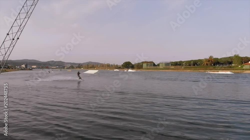 Wakeboarding trick  photo