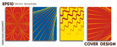Creative colored cover. Cover design.