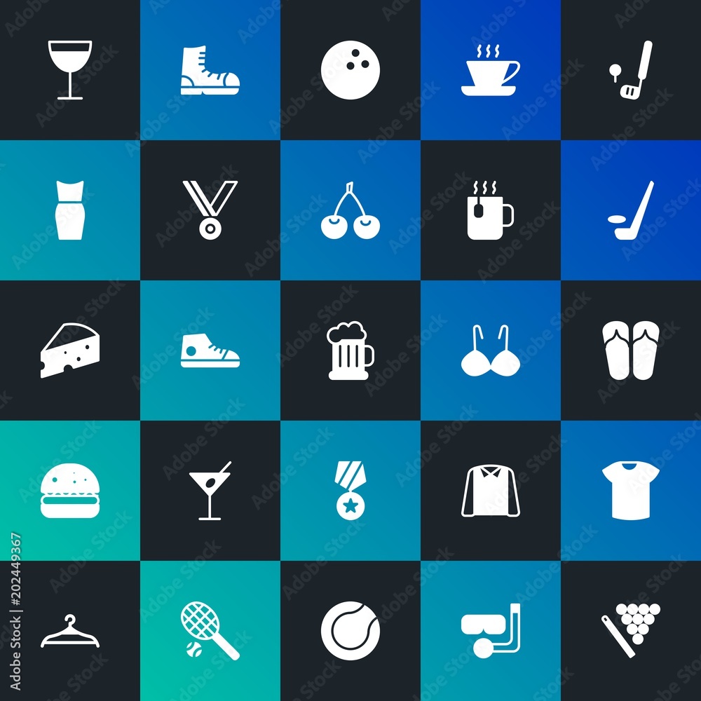 Modern Simple Set of food, clothes, sports, drinks Vector fill Icons. Contains such Icons as leather, water, young, sport and more on dark and gradient background. Fully Editable. Pixel Perfect. Modern Simple Set of food, clothes, sports, drinks Vector fill Icons. Contains such Icons as leather, water, young, sport and more on dark and gradient background. Fully Editable. Pixel Perfect.