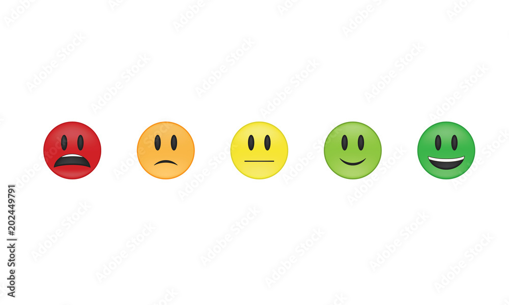 Fototapeta premium Set of emoticon