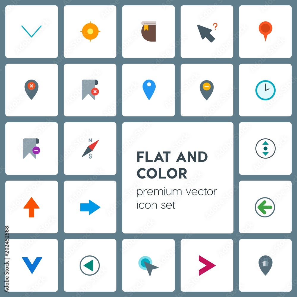 Modern Simple Set of location, arrows, cursors, bookmarks Vector flat Icons. Contains such Icons as map, watch, port, bookmark, pin, map and more on grey background. Fully Editable. Pixel Perfect Modern Simple Set of location, arrows, cursors, bookmarks Vector flat Icons. Contains such Icons as map, watch, port, bookmark, pin, map and more on grey background. Fully Editable. Pixel Perfect